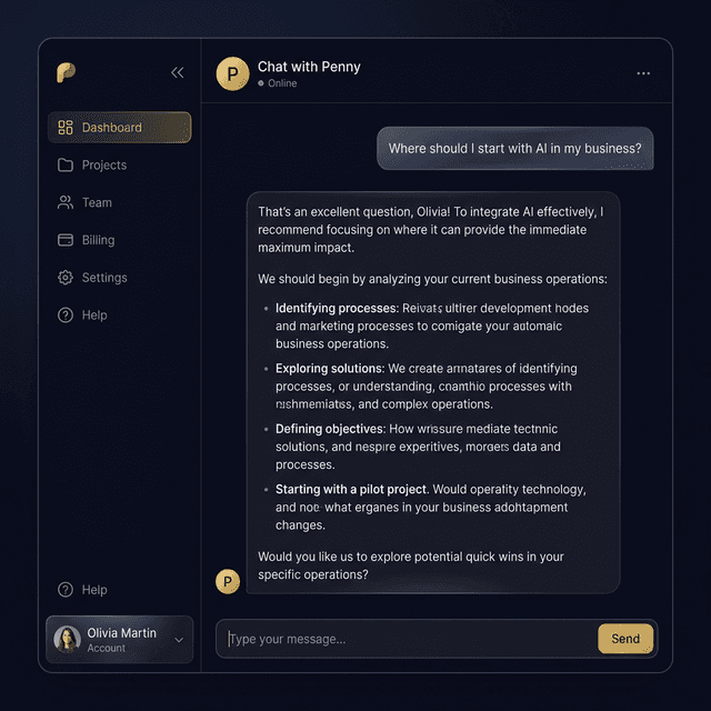 Penny Chat Interface